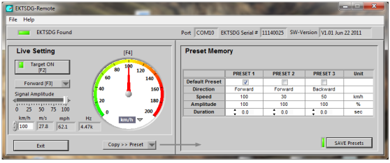 EKTSDG-01 Simulator of Doppler radar signal